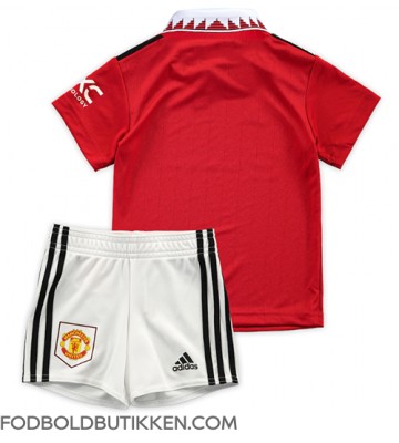 Manchester United Hjemmebanetrøje Børn 2022-23 Kortærmet (+ Korte bukser)